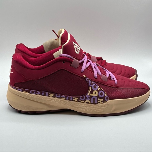 Men’s Nike Zoom Freak 5 Alphabet Bros Size 11 Basketball Shoes DX4985-600 New - Picture 4 of 11